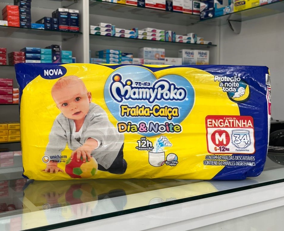 FRALDA MAMY POKO DIA/NOT JUMBO M 34UN