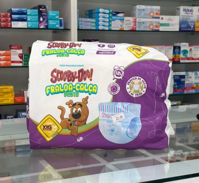 FRALDA SCOOBY DOO XXG 14 UNI