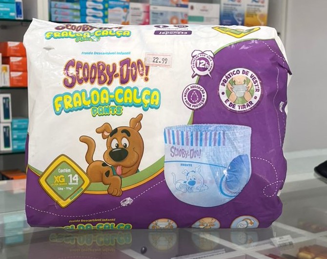 FRALDA SCOOBY DOO XG 14UNI