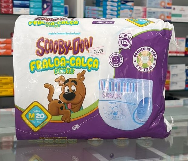 FRALDA SCOOB DOO M 20 UNI