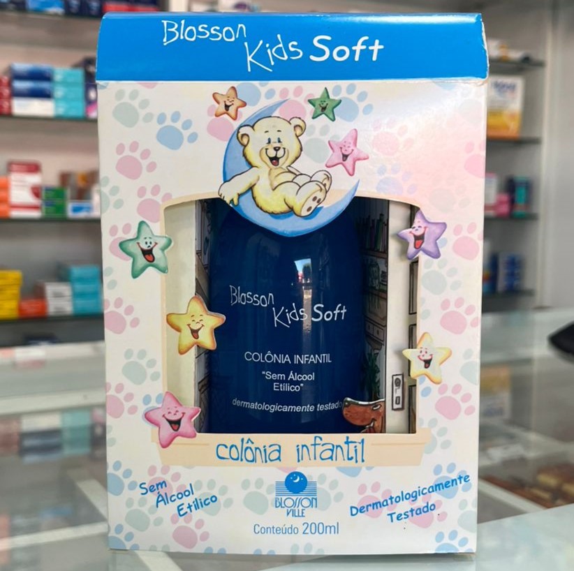 Colônia Infantil Blosson Kids Soft 200ml sem Álcool Blosson ville