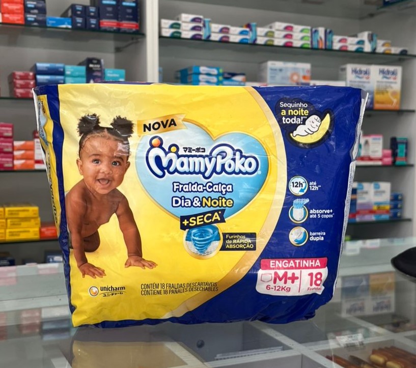 MamyPoko Fralda-Calça Dia&Noite M 18 Unidades