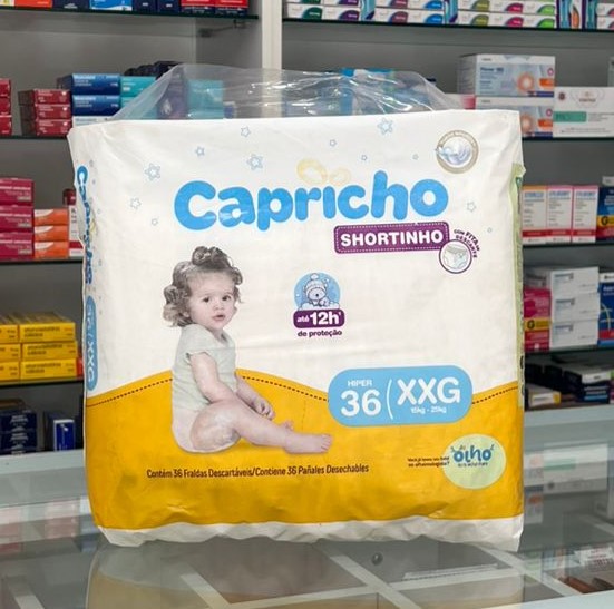 FRALD CAPRICHO SHORTINHO HIPER XXG 36UN